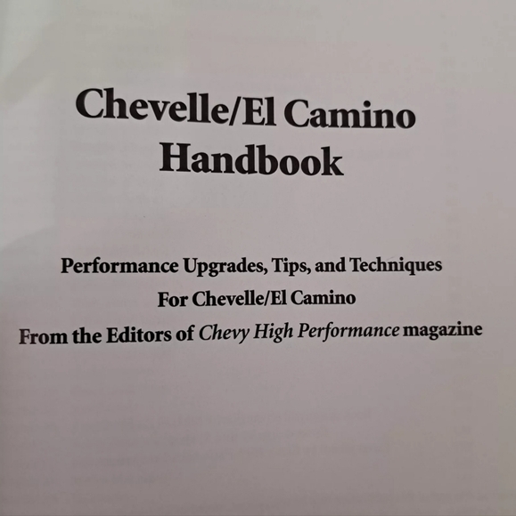 HP Books Chevelle/El Camino Handbook HP1428 First Edition 2004 - Picture 7 of 15
